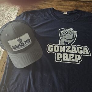 Gonzaga Prep Bullpups Spokane WA Hat And Shirt XL Set